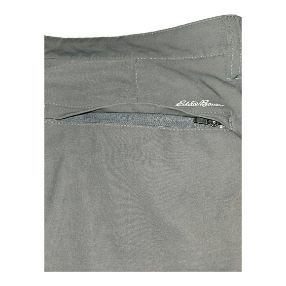 Eddie Bauer Pants Men's 34x30 Gray Slash Pockets Zip Closure Back Pocket - Picture 8 of 10